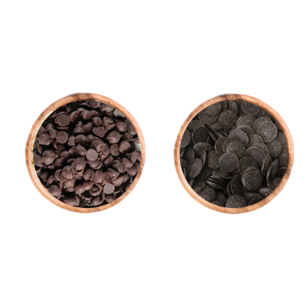 chocolat bio : pepite, palet.