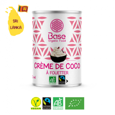 Crème de Coco à Fouetter 24% Bio & Équitable