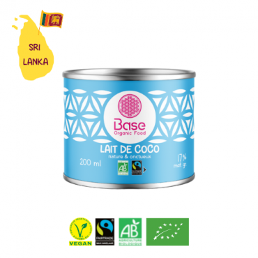 Lait de Coco Nature 17% (200ml) Bio & Équitable