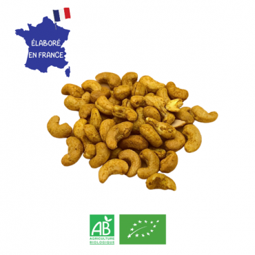 Noix de Cajou Grillée Curry Bio