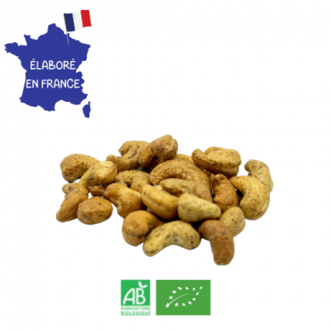 Noix de Cajou Grillée Sel et Poivre Bio